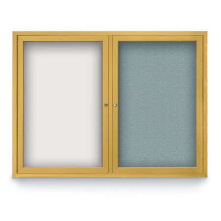 United Visual Products Corkboard, Synthtc Forbo/White, 72" X 36" UV407-WHITE-FORBO